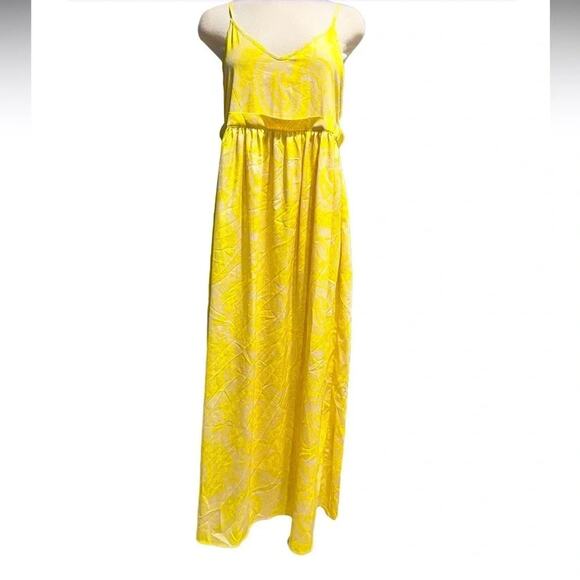 FRNCH Paris Maxi Dress Yellow Size S - Picture 2 of 7
